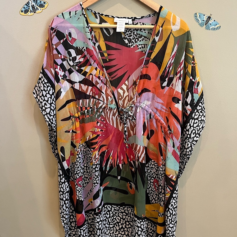 Bleu Rod Beattie Multicolor Swim Coverup
